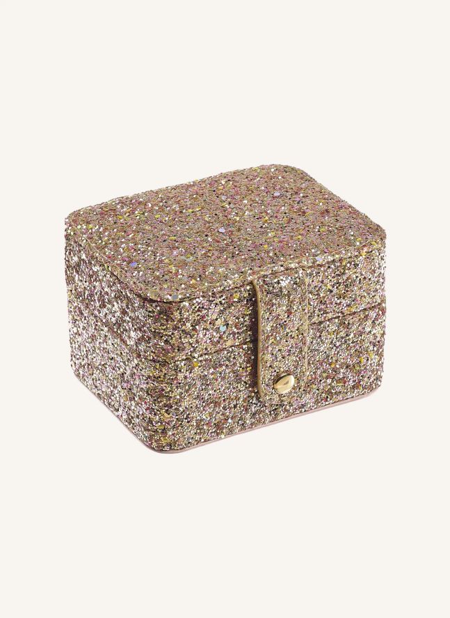 Confetti Glitter Jewelry Box | Gold