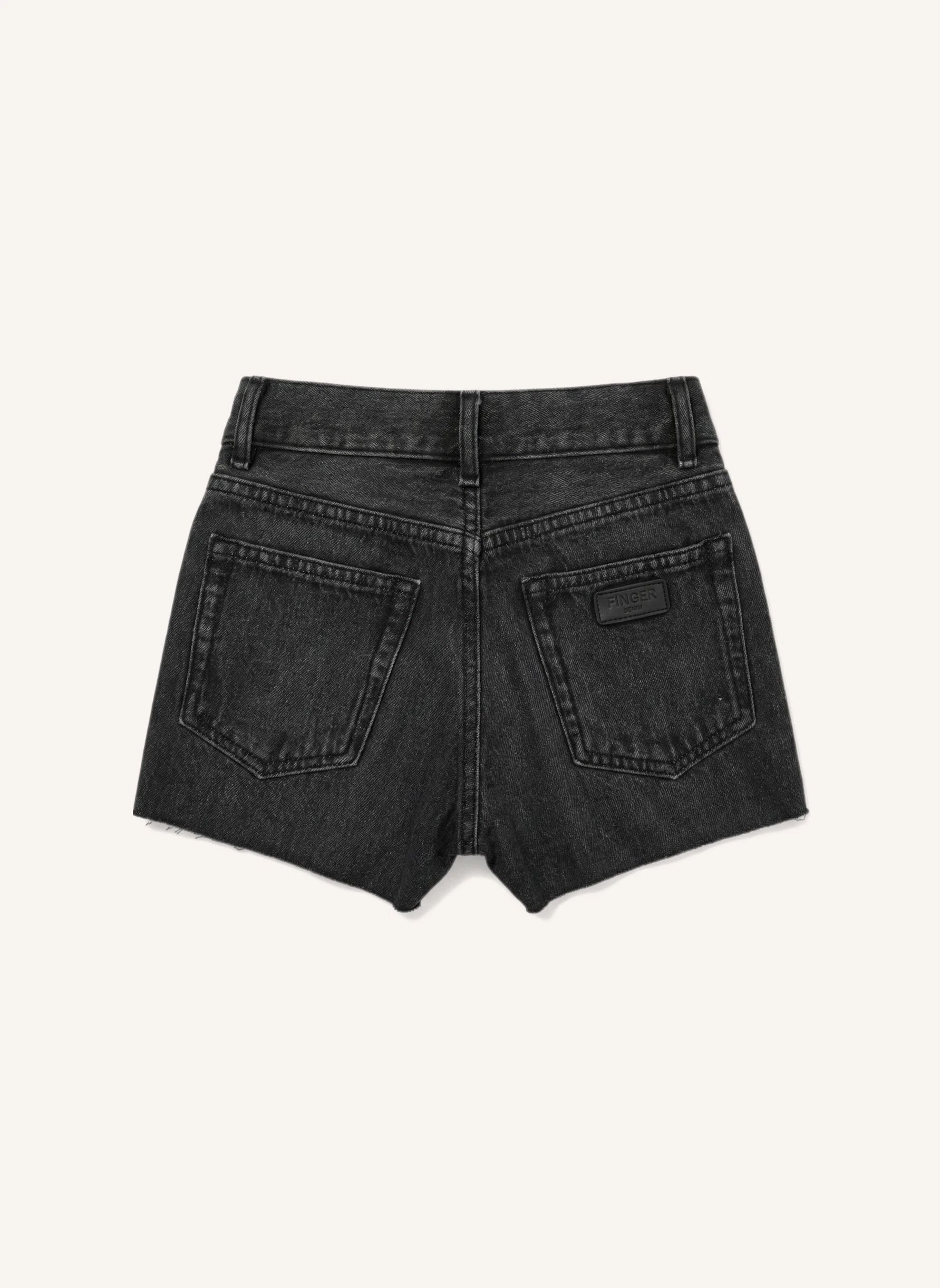 Short Denim Eva | Denim gris- Image produit n°3