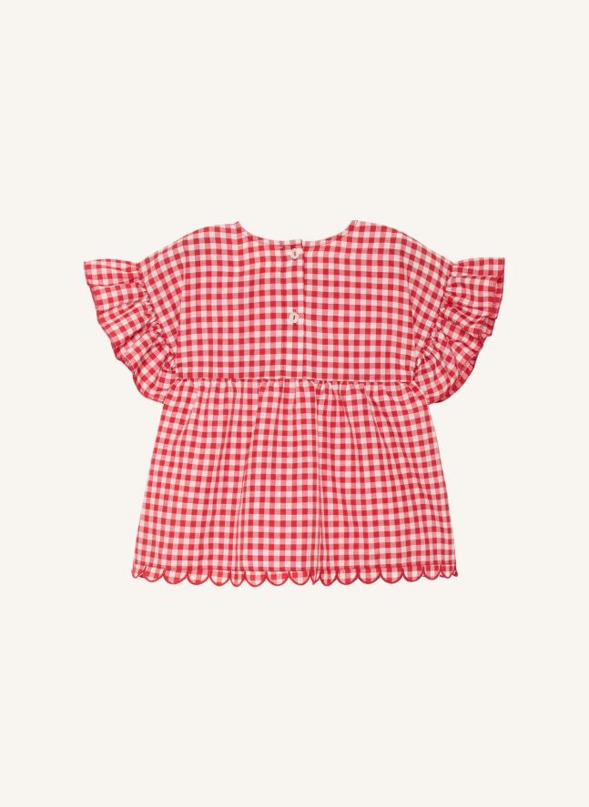 Blouse Charlène Vichy - Collection Enfant | Rouge