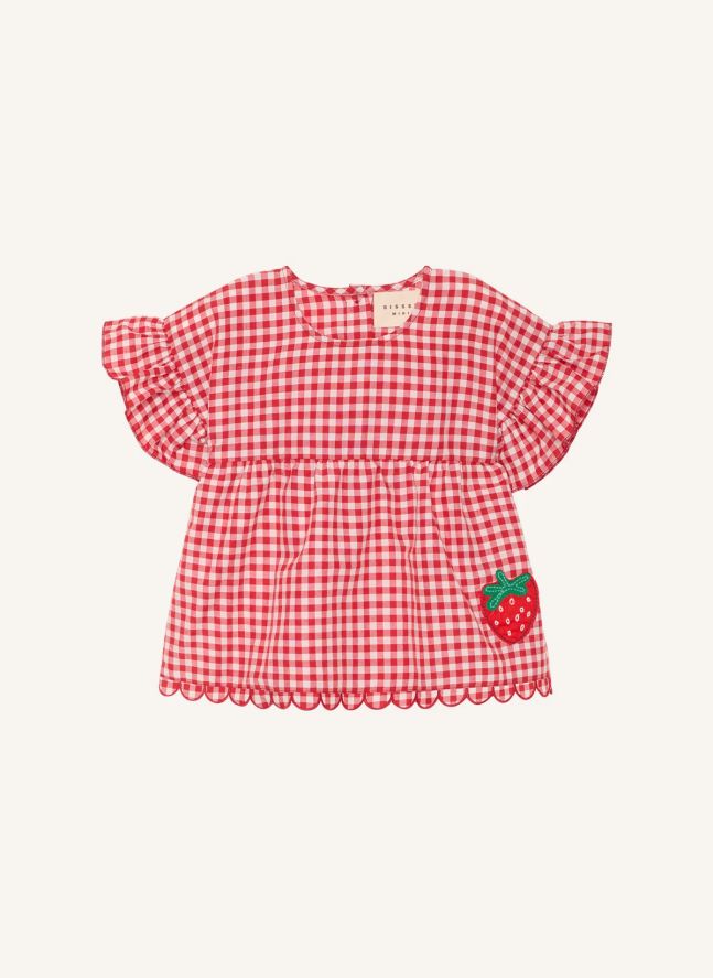 Blouse Charlène Vichy - Collection Enfant | Rouge