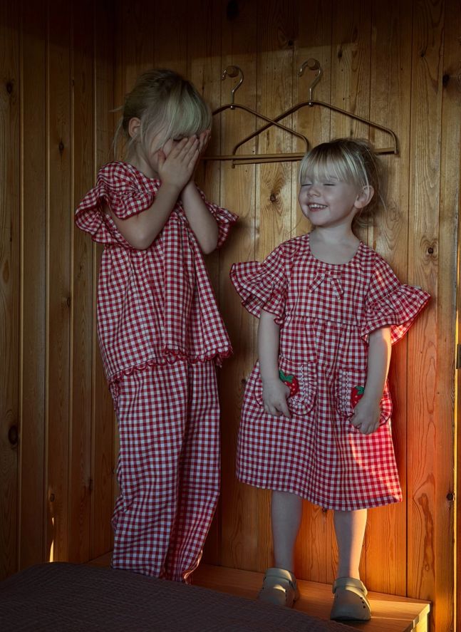 Blouse Charlène Vichy - Collection Enfant | Rouge