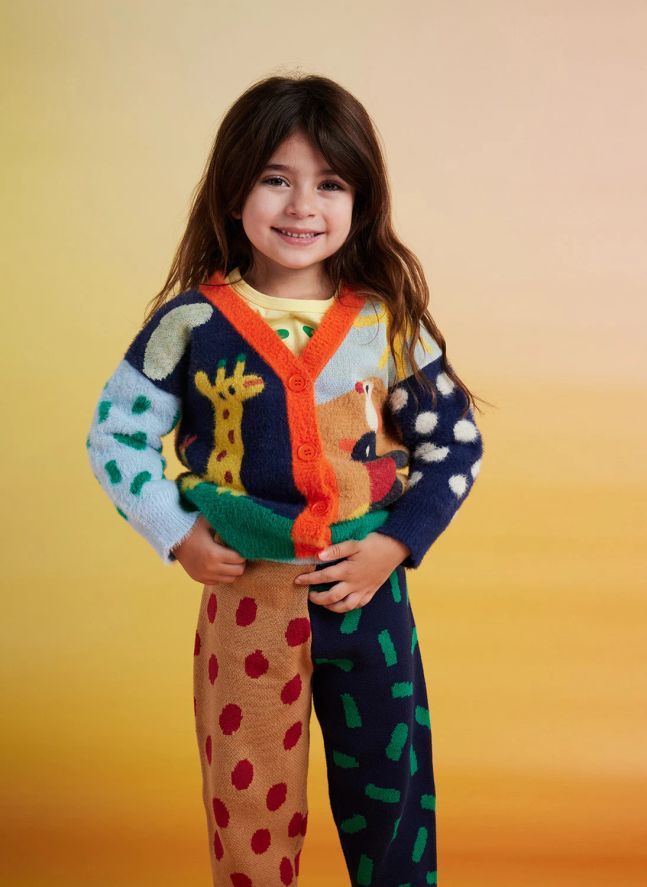 Cardigan Zoo | Bleu ciel