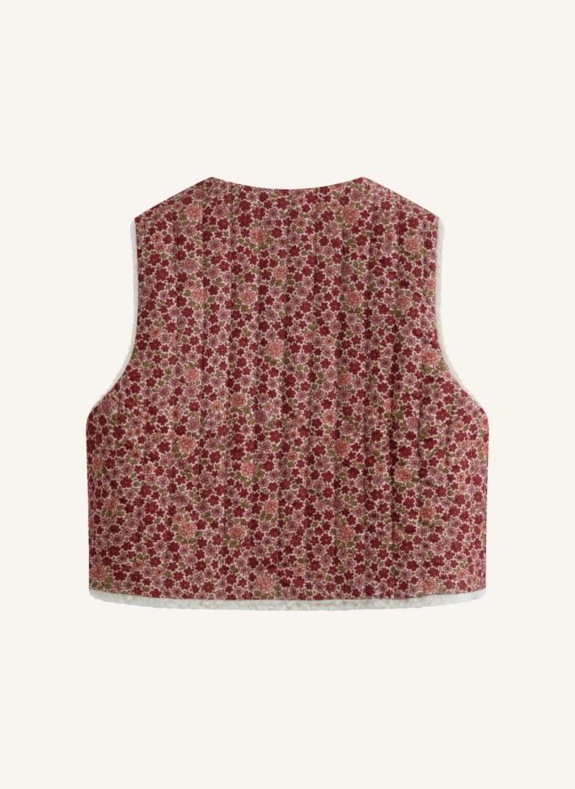 Gilet Sans Manches Réversible Victoria | Ecru