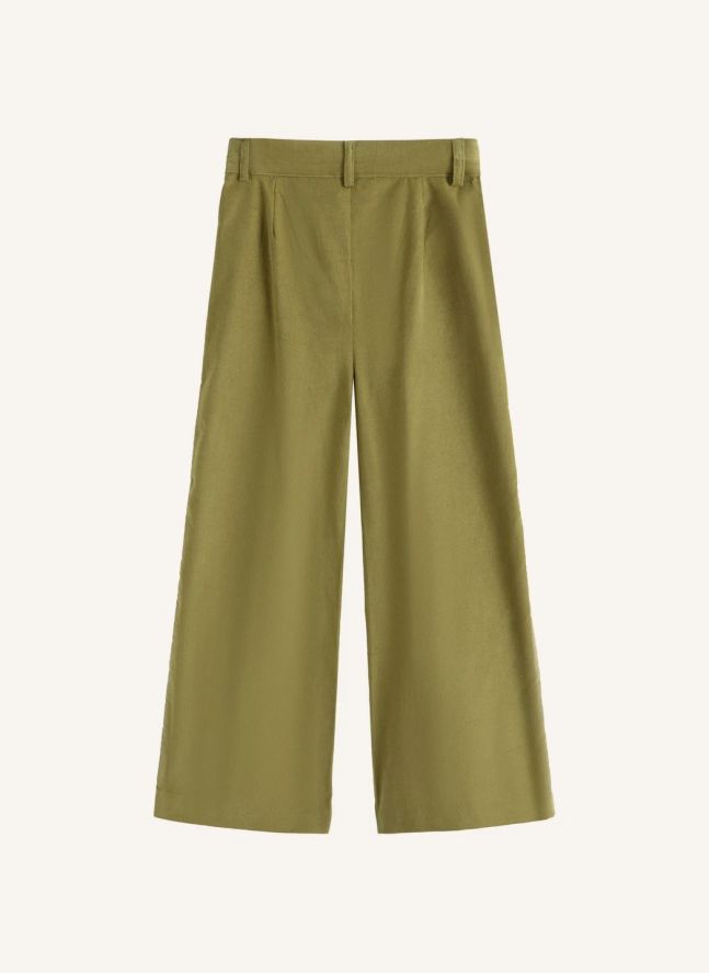 Serena Embroidered Pocket Pants | Olive