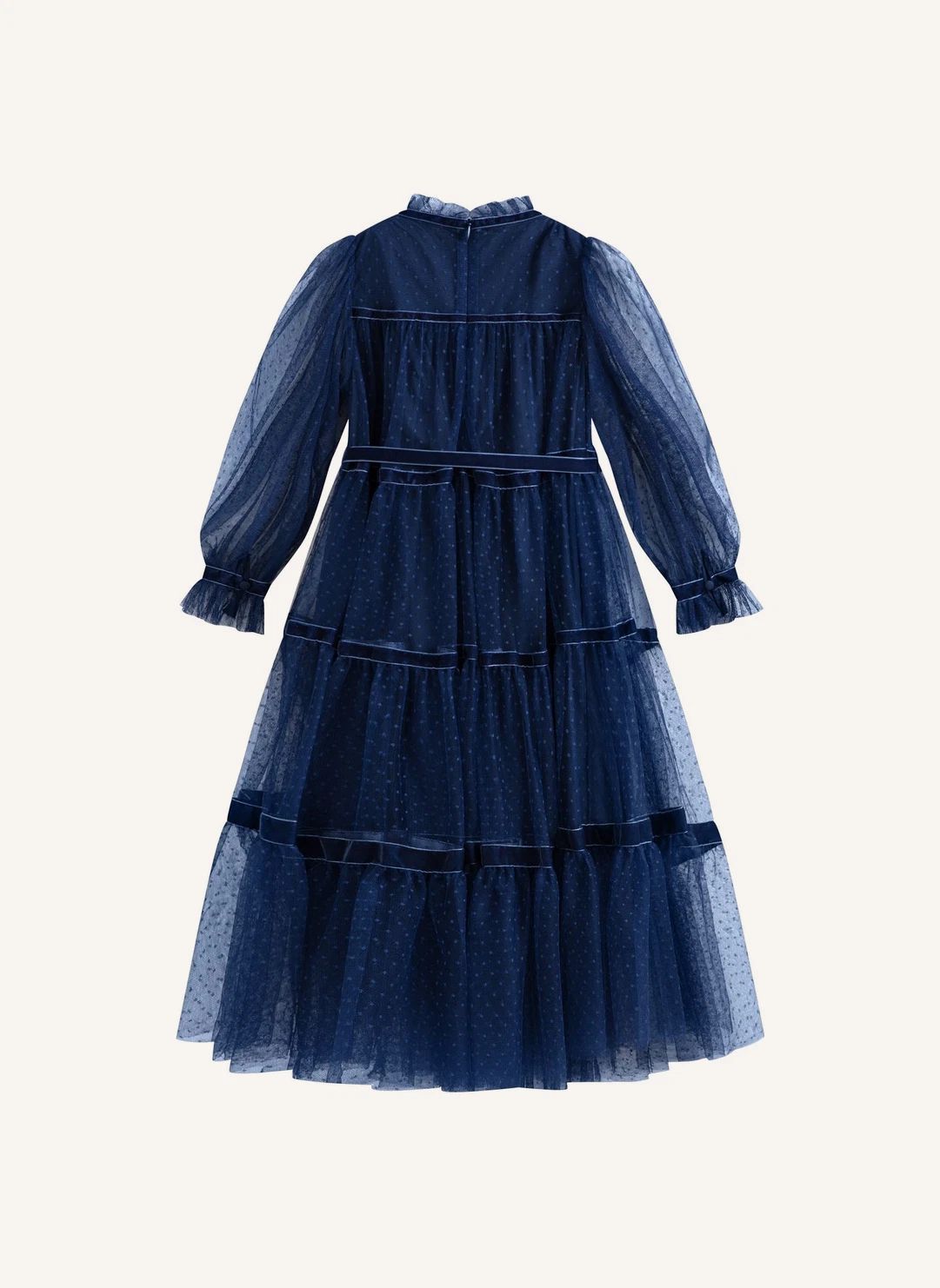 Robe Valentina Tulle | Bleu marine- Image produit n°5