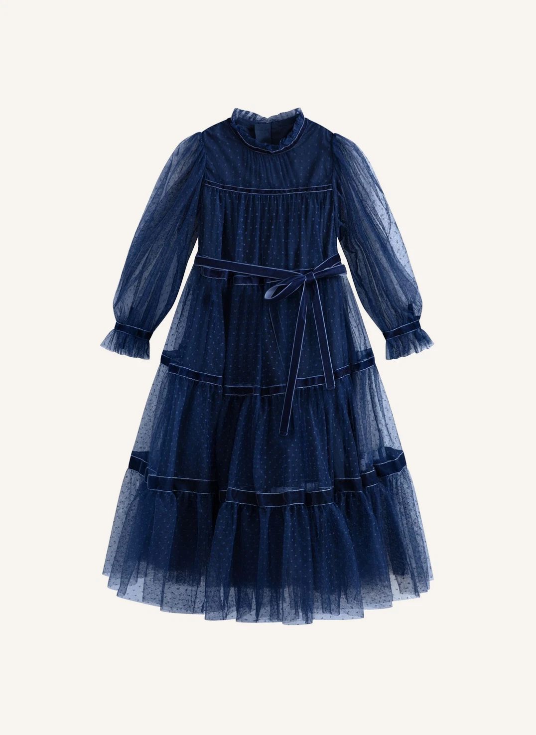 Robe Valentina Tulle | Bleu marine- Image produit n°0