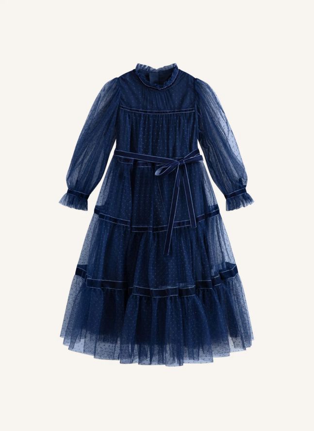 Robe Valentina Tulle | Bleu marine