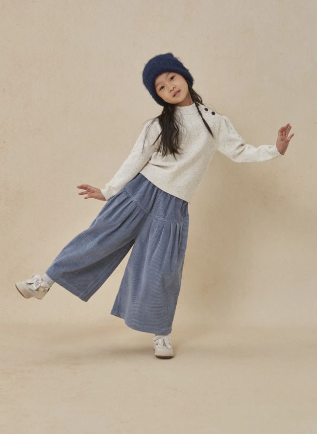 Yusu Corduroy Pants | Pale blue