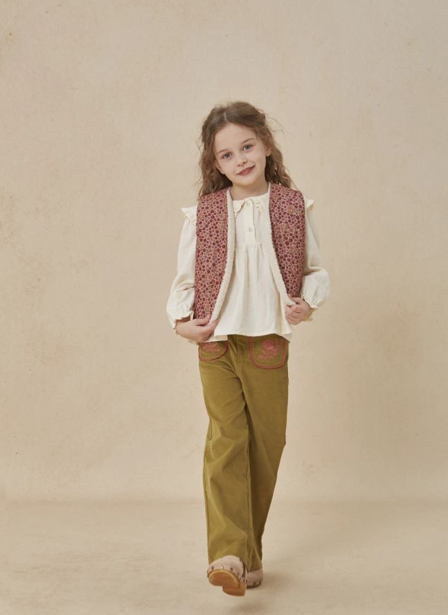 Victoria Reversible Sleeveless Vest | Ecru