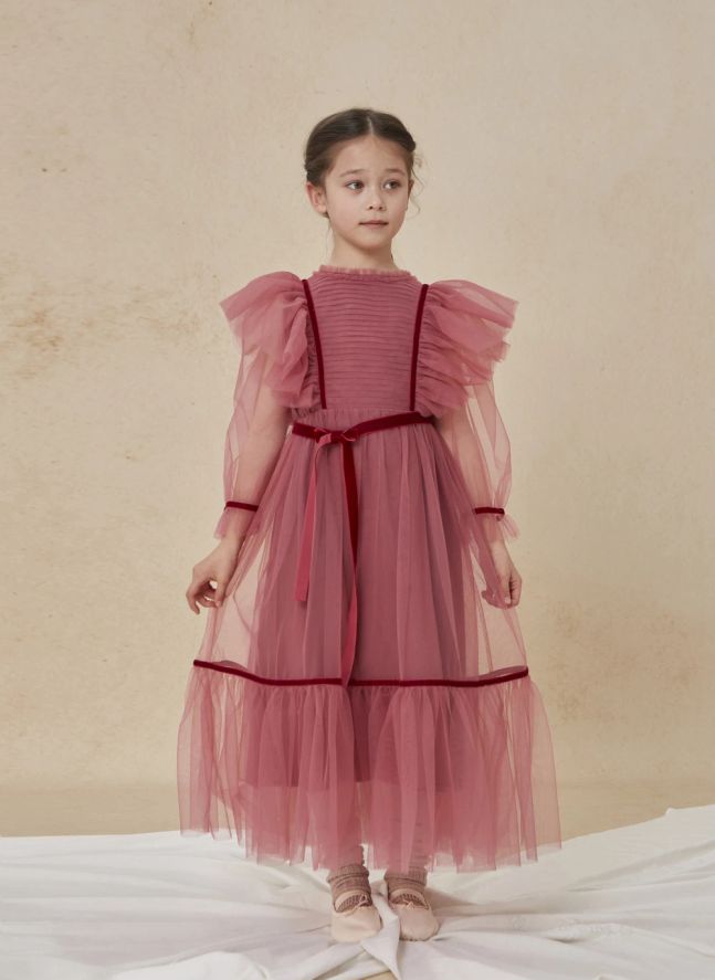 Emilie Tulle dress | Dusty Pink