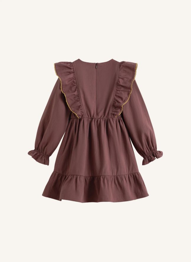 Embroidered Dove Dress | Dusty Pink