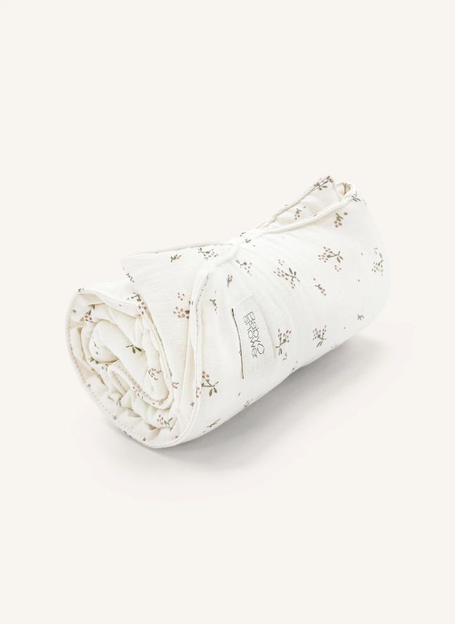 Matelas à langer de voyage Knot Roseberry | Ecru