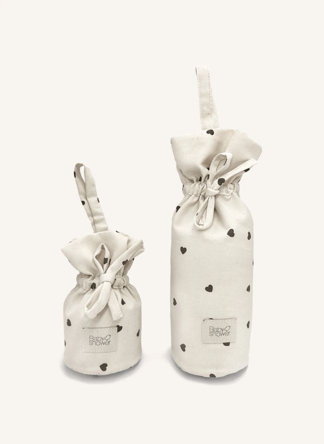 Bolsa para botellas Hearts | Crudo