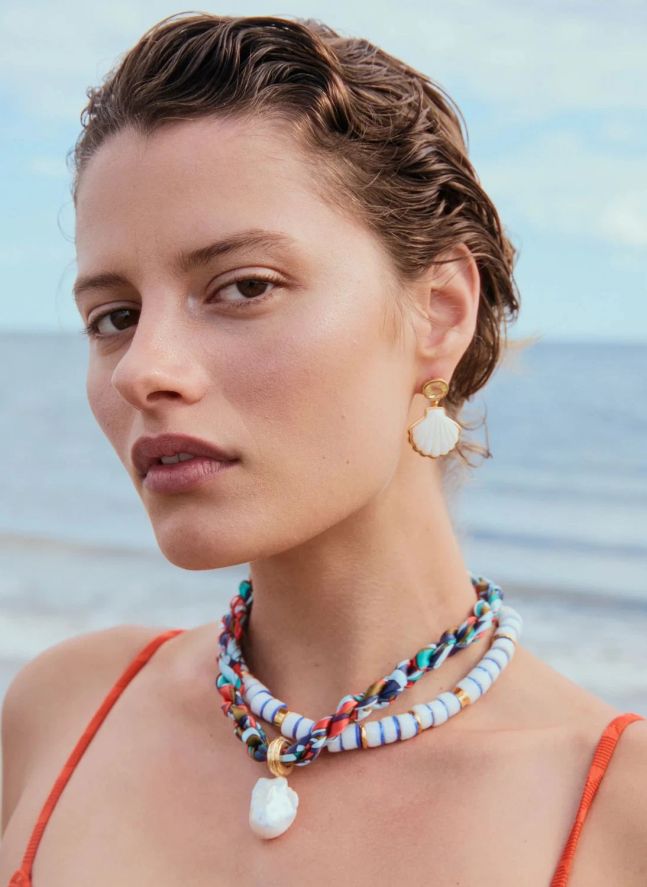 Collier Woven | Rouge