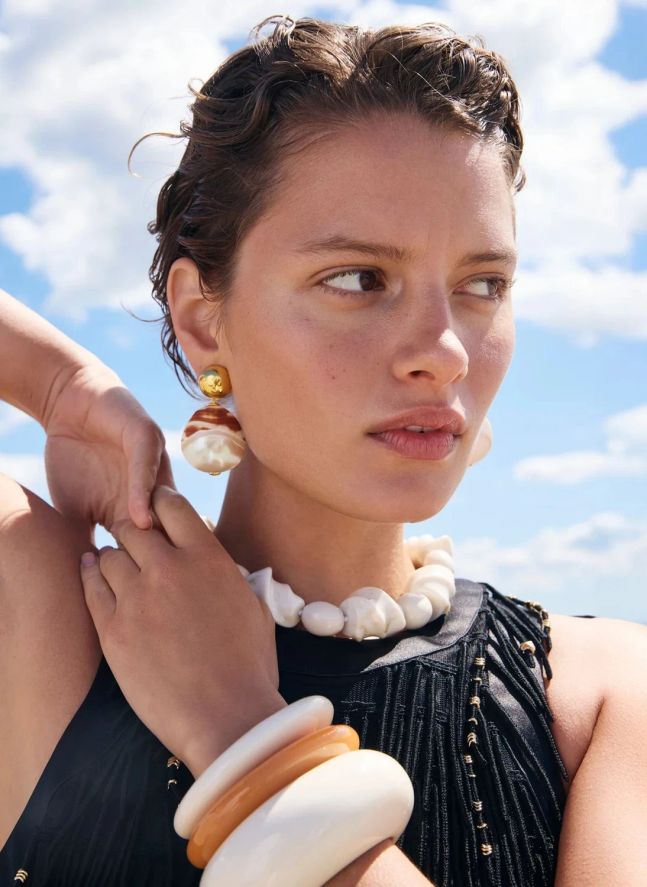 Bracelet Ridge Cuff | Tangerine