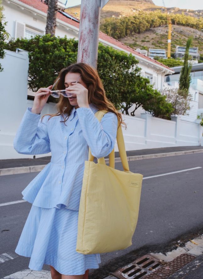 Sac mom-bag | Jaune pâle