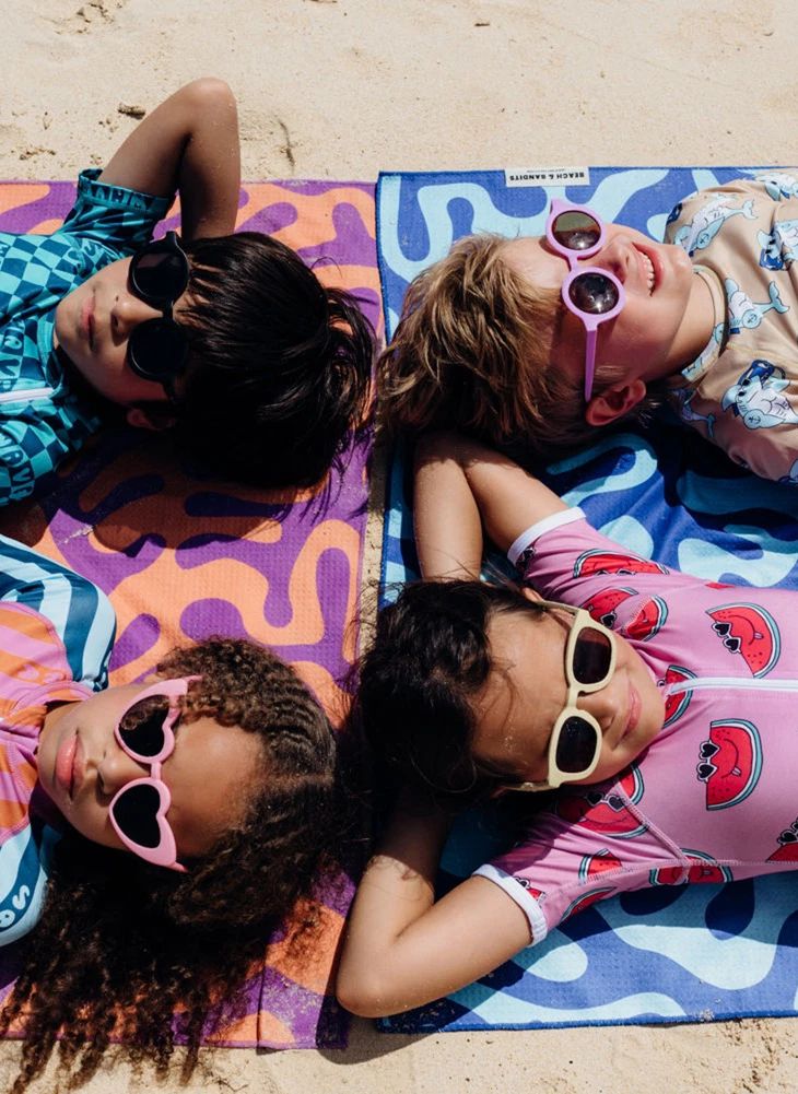 Maillot de Bain Anti-UV Salty Stripes Fibres Recyclées   | Bleu marine- Image produit n°5