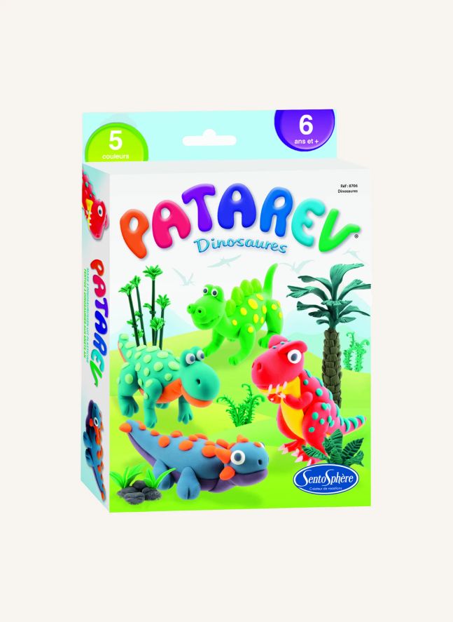 Pâtes à modeler autodurcissantes Patarev Dinosaures