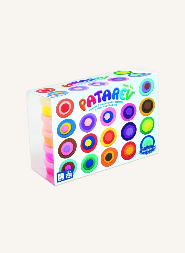 Pâtes à modeler autodurcissantes Patarev - Set de 15