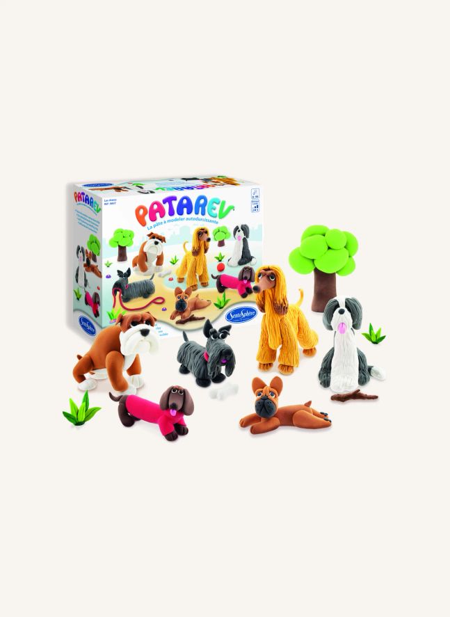 Pâtes à modeler autodurcissantes Patarev Les Chiens