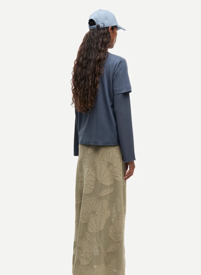 T-shirt Sacamino Coton Bio | Bleu gris