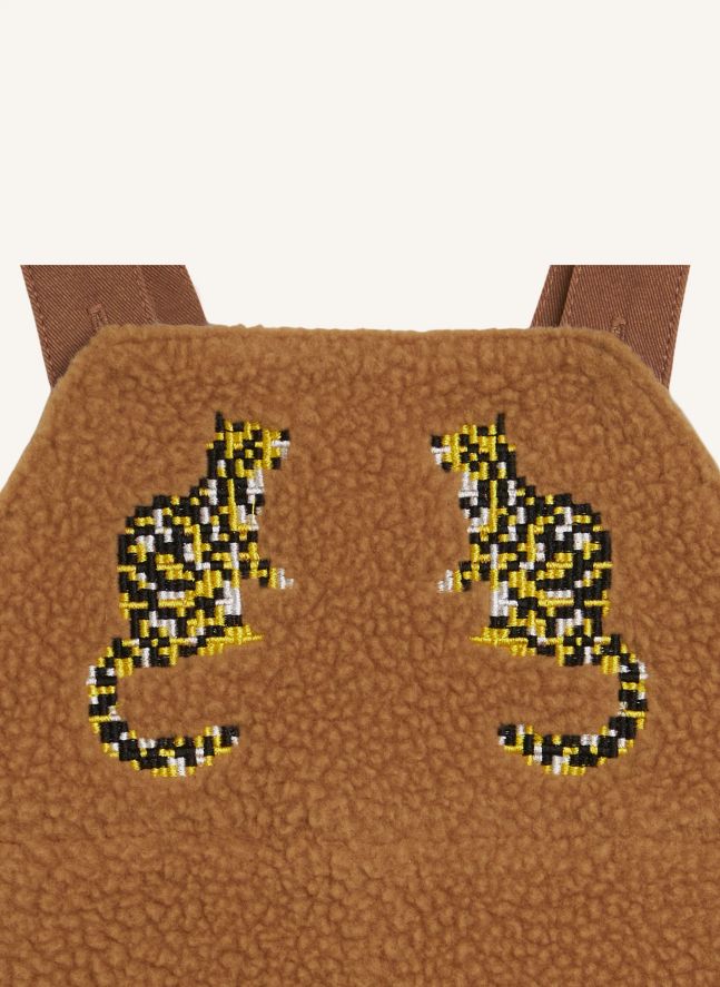 Salopette Façon Sherpa Tigres | Camel