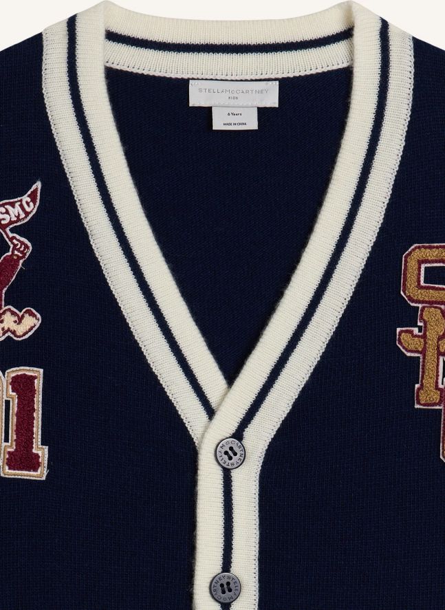Cardigan Collège Laine | Bleu foncé