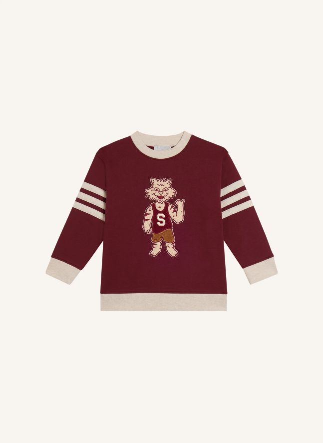 Sudadera universitaria | Rojo Oscuro