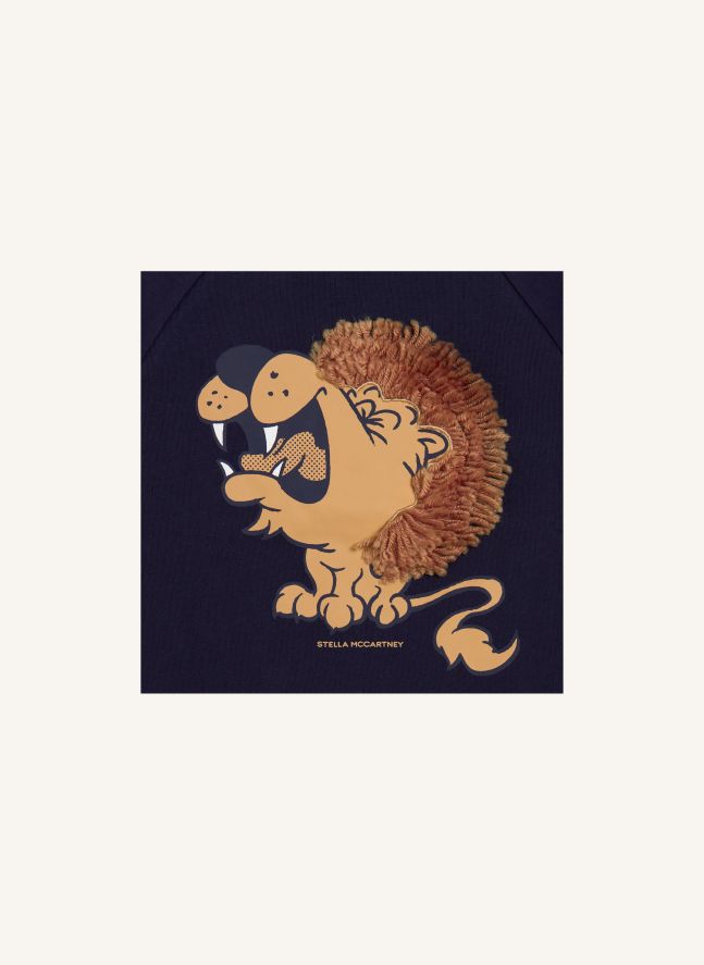 Sweat Lion | Bleu foncé