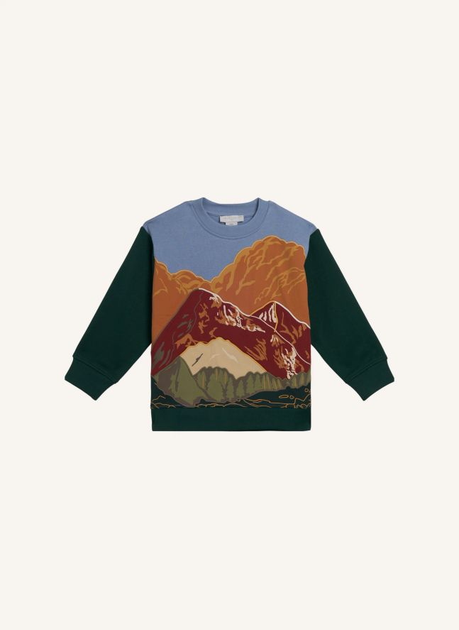 Sweat Montagnes | Vert foncé