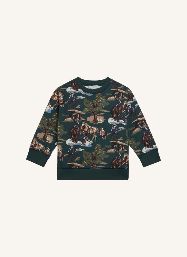 Sweat Cowboy | Vert foncé
