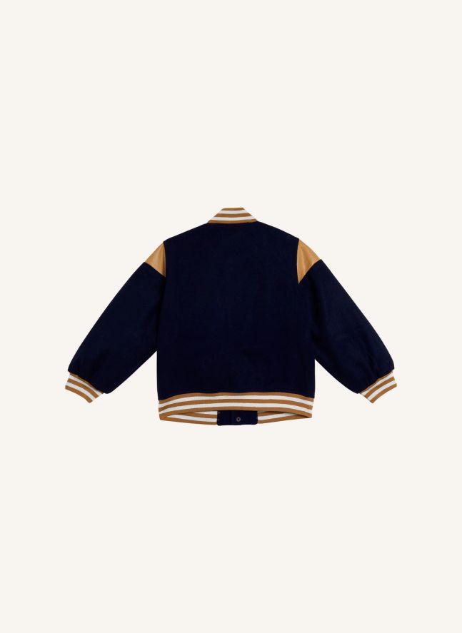 Veste Baseball SMC Laine | Bleu foncé
