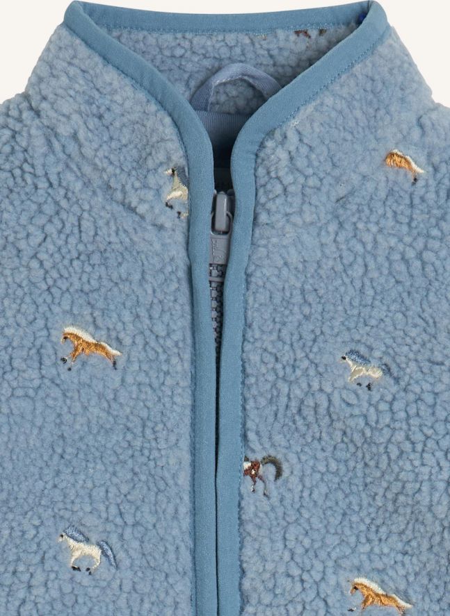 Chaqueta Sherpa Caballo | Azul Cielo