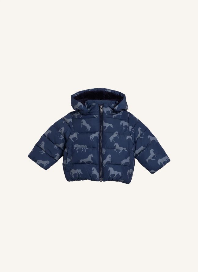 Horse down jacket | Dark Blue