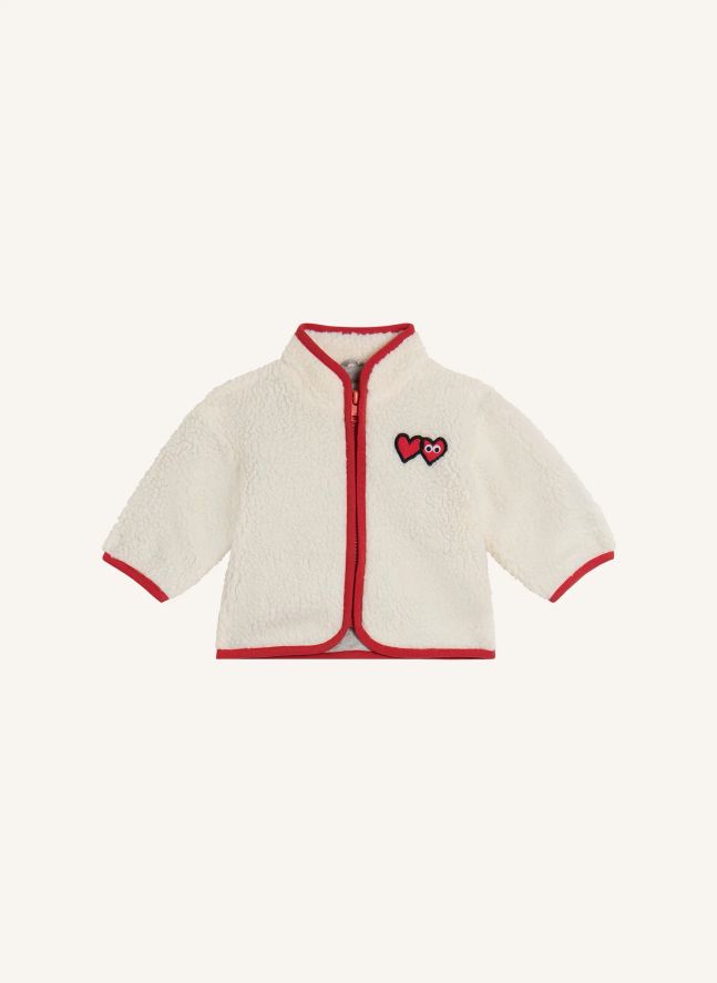 Hearts Sherpa Jacket | Ivory