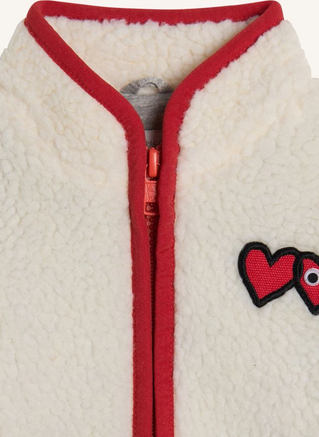 Hearts Sherpa Jacket | Ivory
