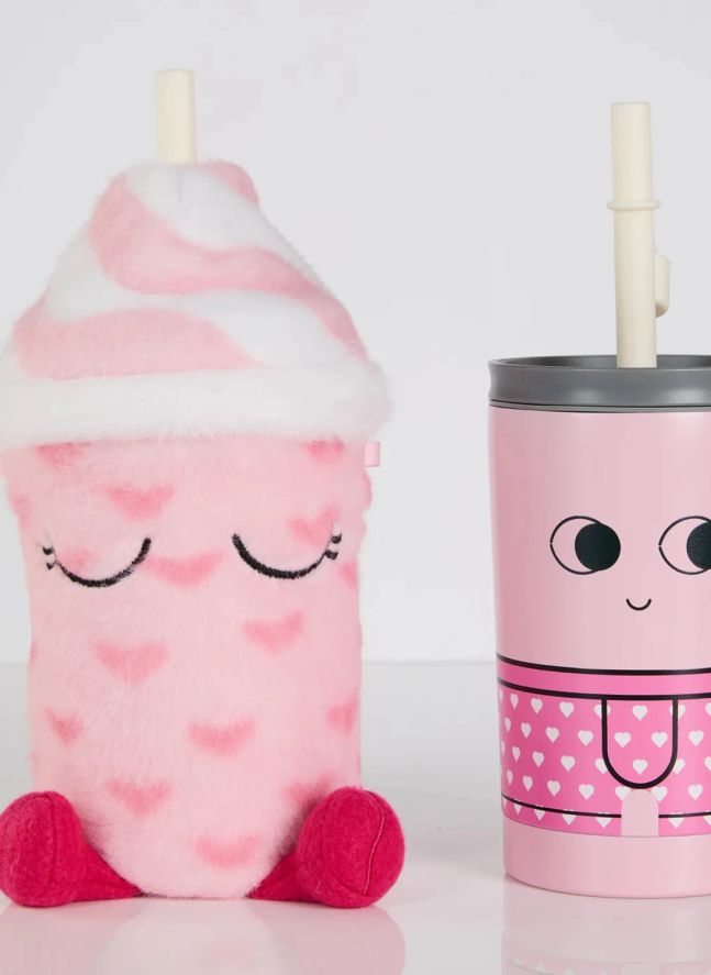 Gobelet isotherme avec sa housse Lulu | Rose