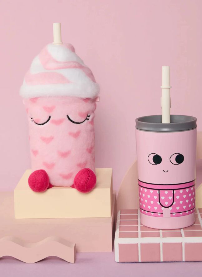 Gobelet isotherme avec sa housse Lulu | Rose