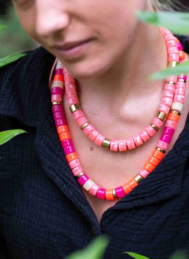 Collier Praia Pamplemousse | Rose