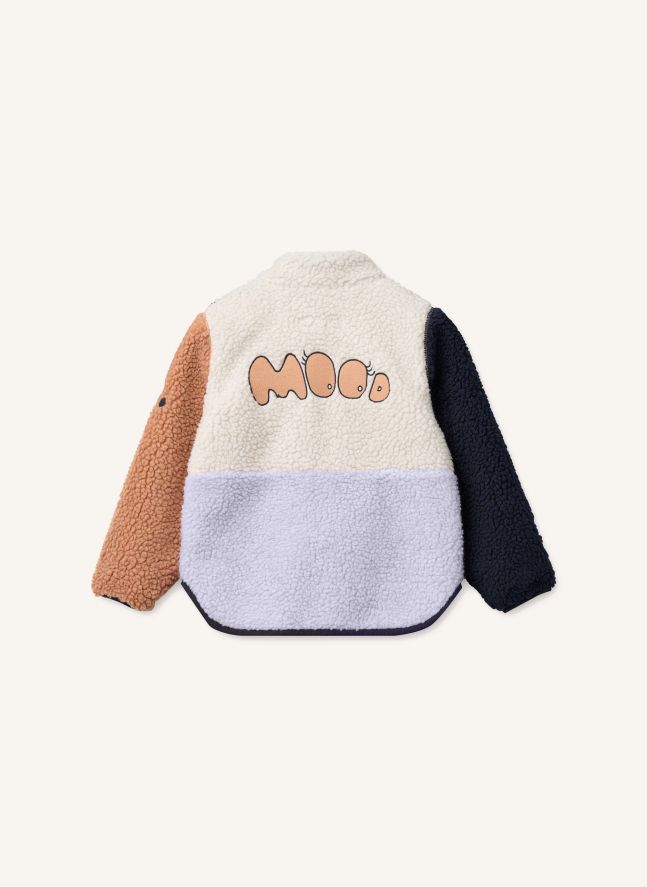 Veste Façon Sherpa Nolan Mood Fibres Recyclées | Mauve