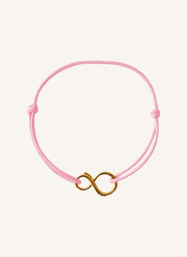 Bracelet Cordon Mini Infini | Rose
