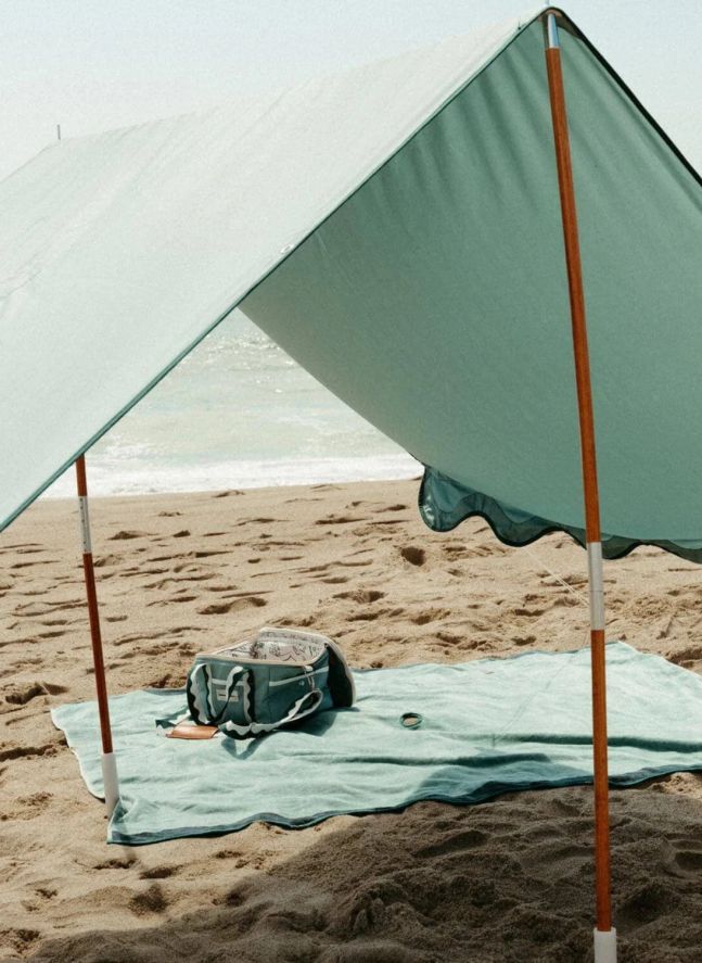 Serviette de plage avec trou | Vert