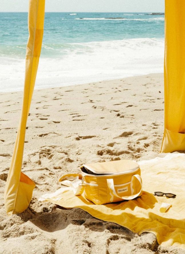 Serviette de plage avec trou | Jaune