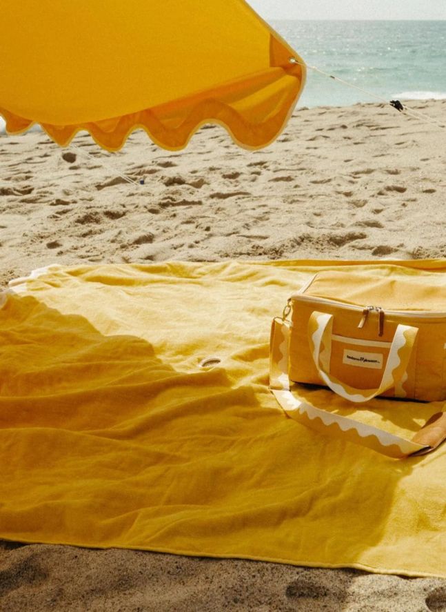 Serviette de plage avec trou | Jaune