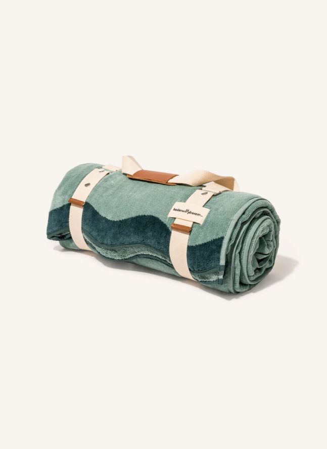 Serviette de plage avec trou | Vert