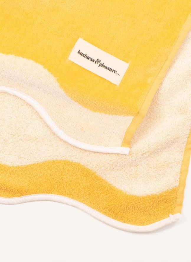 Serviette de plage avec trou | Jaune