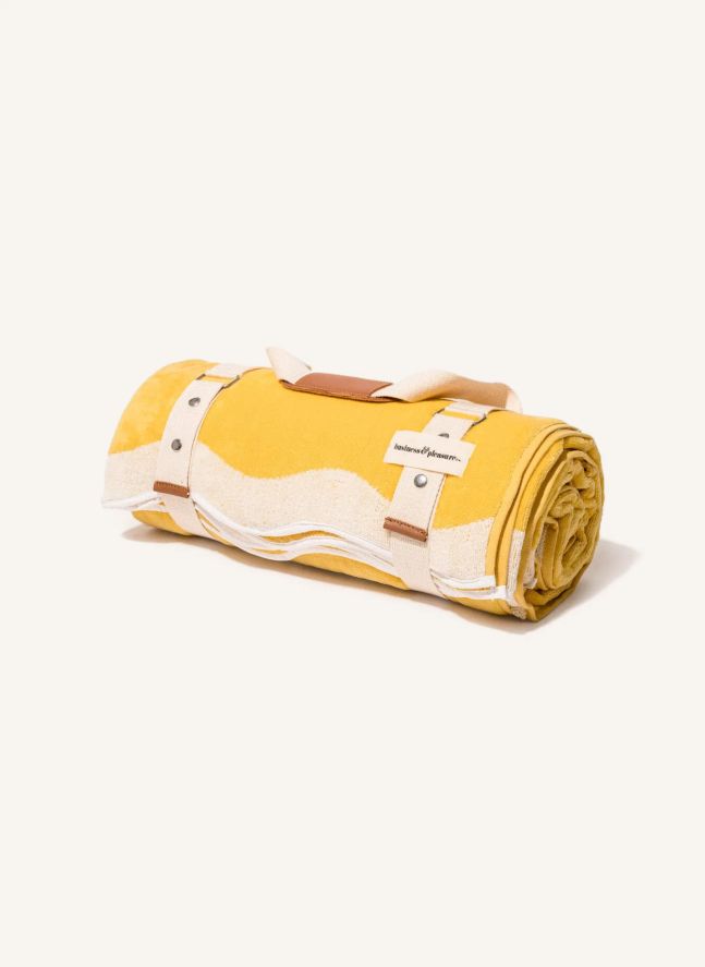 Serviette de plage avec trou | Jaune