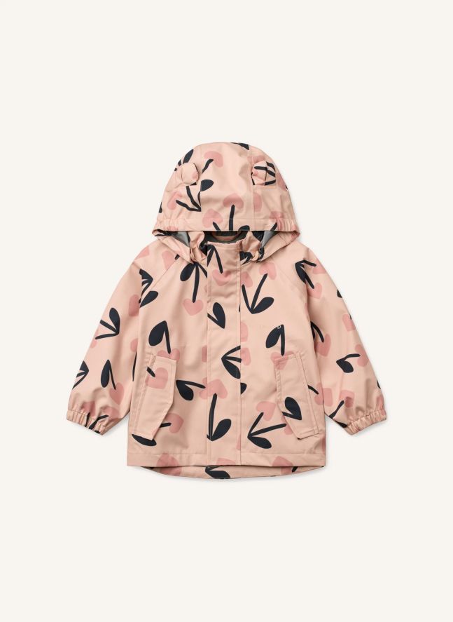 Ensemble de Pluie Manu Cerises Fibres Recyclées | Rose