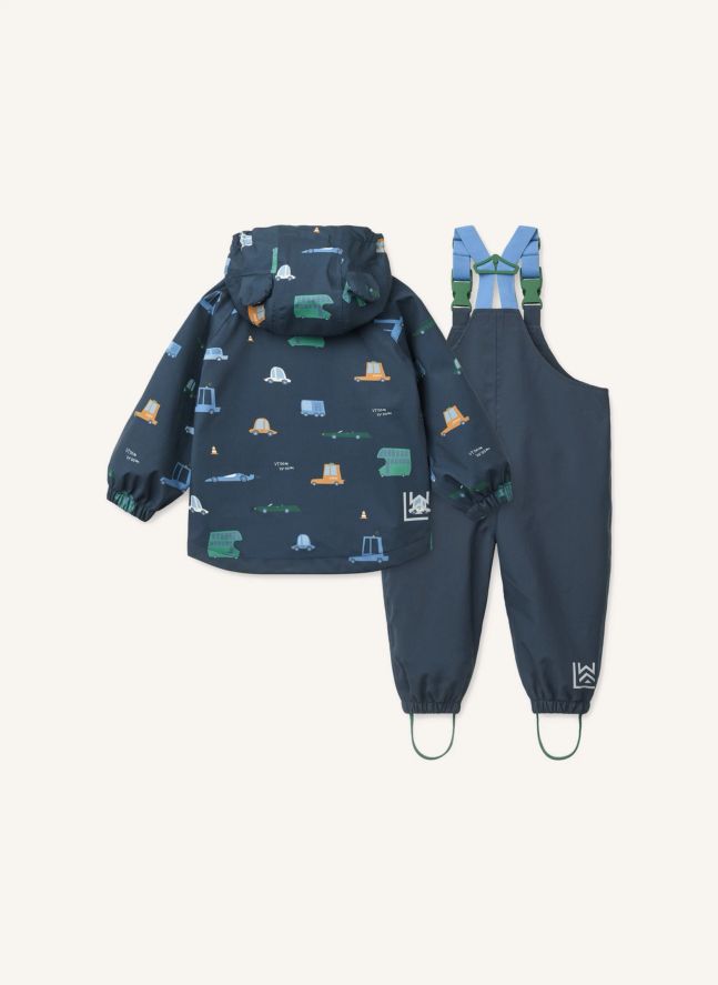 Ensemble de Pluie Manu Voitures Fibres Recyclées | Bleu marine