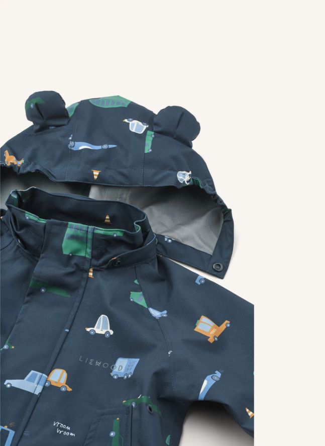 Ensemble de Pluie Manu Voitures Fibres Recyclées | Bleu marine